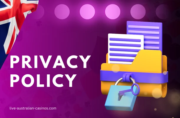 folder, documents, lock, australian flag on purple background
